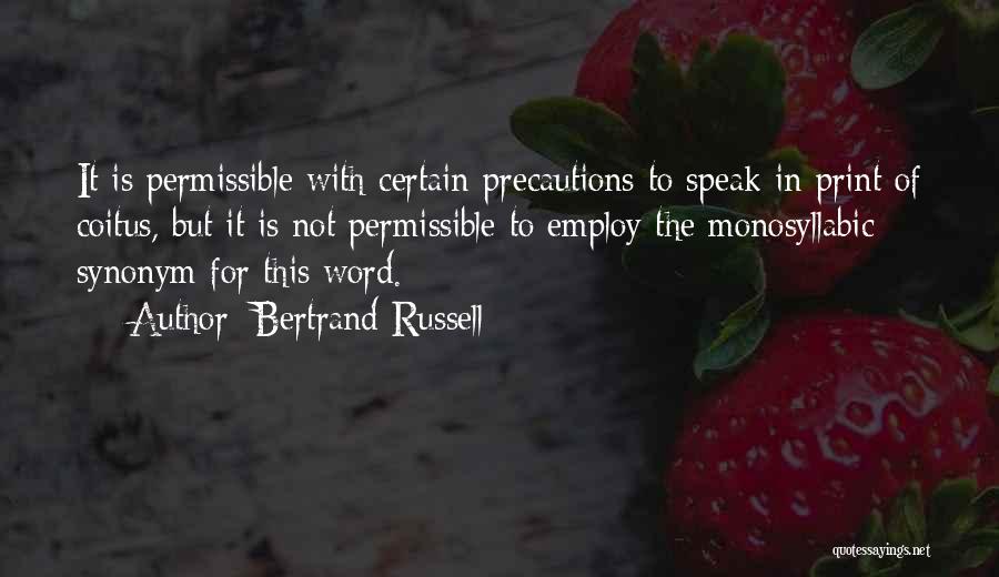 Synonym Quotes By Bertrand Russell