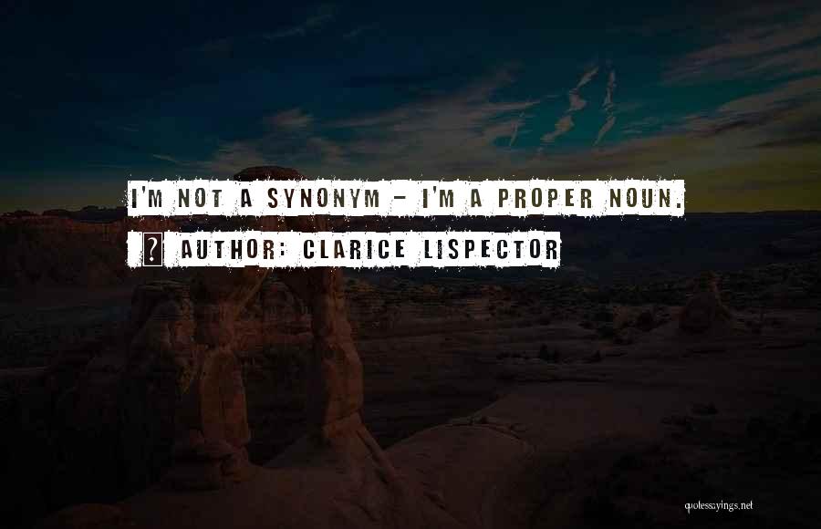 Synonym Quotes By Clarice Lispector