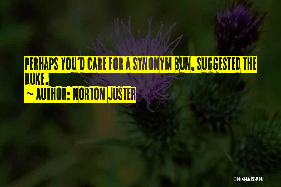 Synonym Quotes By Norton Juster