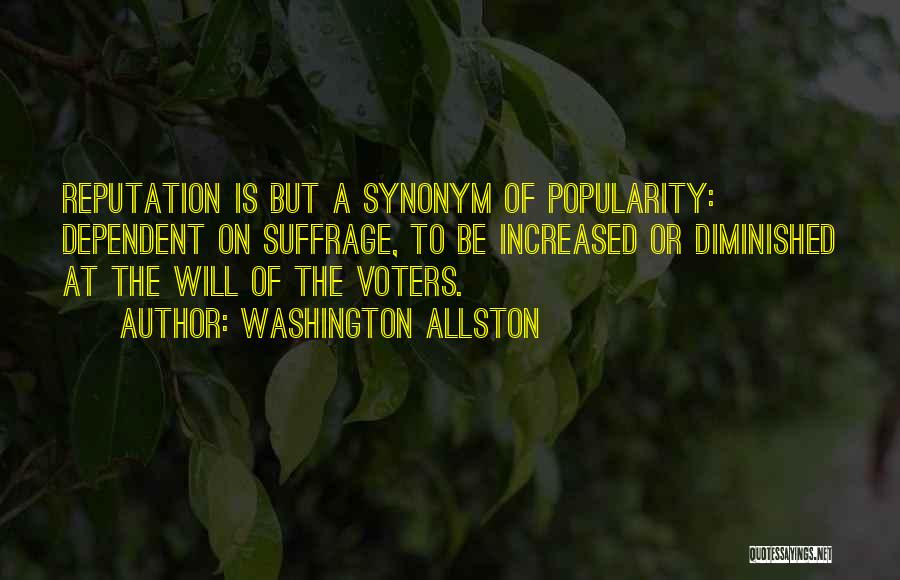 Synonym Quotes By Washington Allston