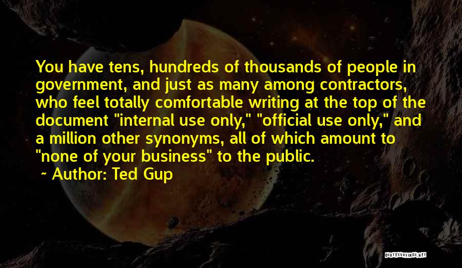 Synonyms Quotes By Ted Gup