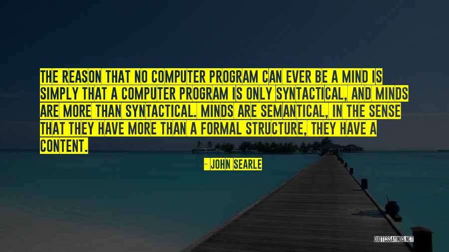 Syntactical Structure Quotes By John Searle Syntactical Structure Quotes By John Searle