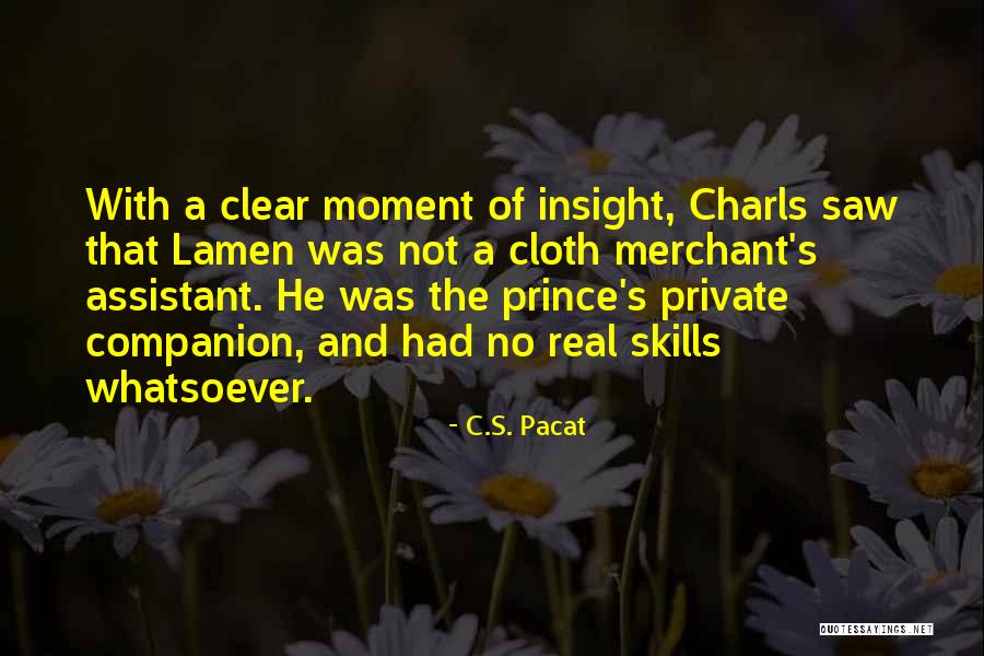 Synthese De Document Quotes By C.S. Pacat Synthese De Document Quotes By C.S. Pacat