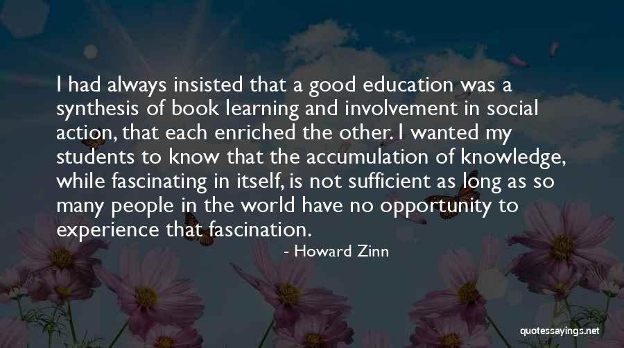 Synthesis Quotes By Howard Zinn