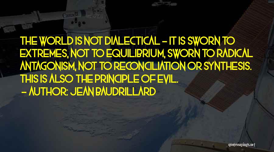 Synthesis Quotes By Jean Baudrillard