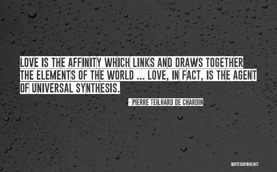 Synthesis Quotes By Pierre Teilhard De Chardin