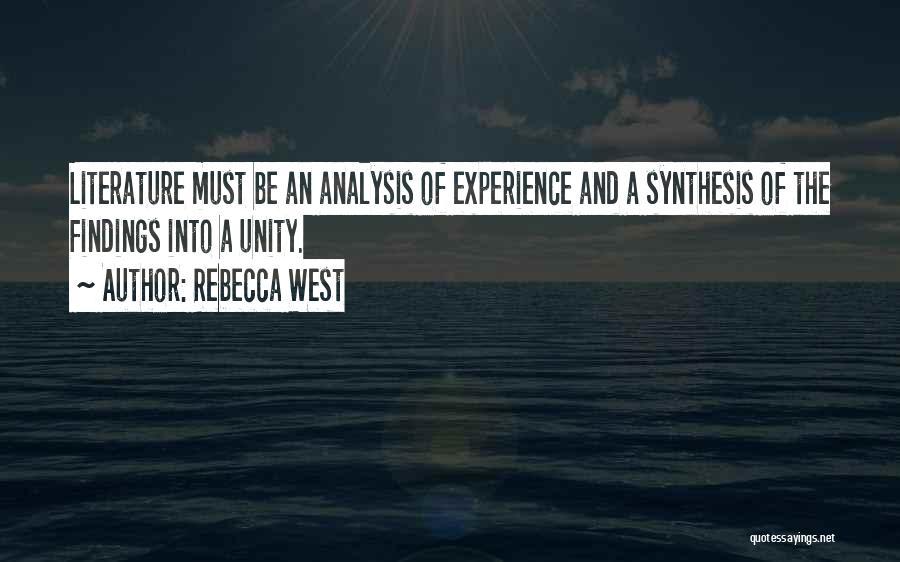 Synthesis Quotes By Rebecca West