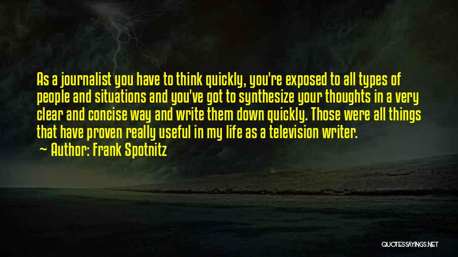 Synthesize Quotes By Frank Spotnitz