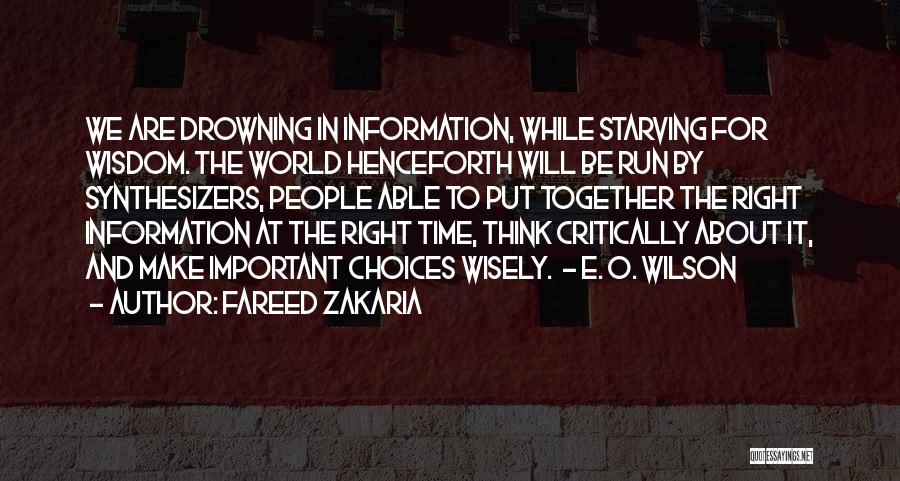 Synthesizers Quotes By Fareed Zakaria