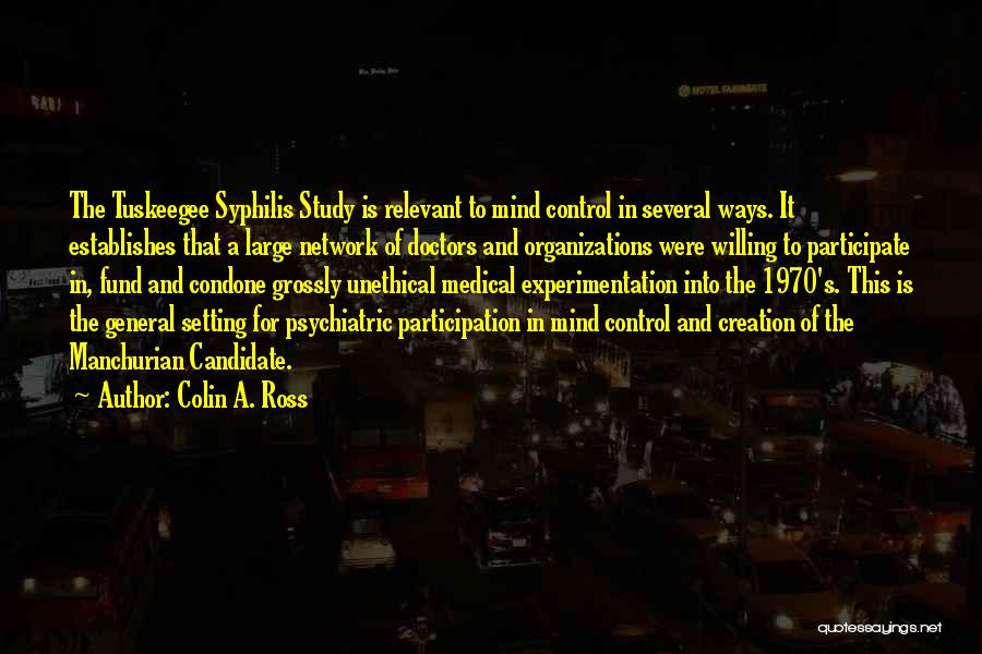 Syphilis Quotes By Colin A. Ross