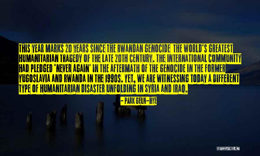 Syria Genocide Quotes By Park Geun-hye Syria Genocide Quotes By Park Geun-hye