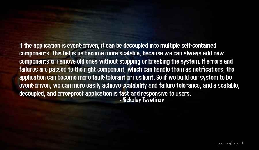 System And Application Quotes By Nickolay Tsvetinov