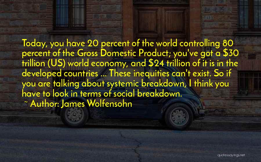 Systemic Thinking Quotes By James Wolfensohn