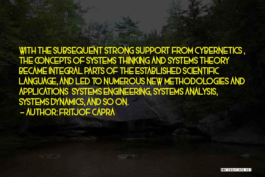 Systems Analysis Quotes By Fritjof Capra