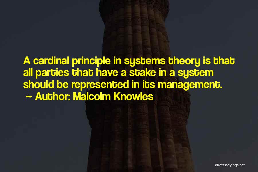 Systems Theory Quotes By Malcolm Knowles