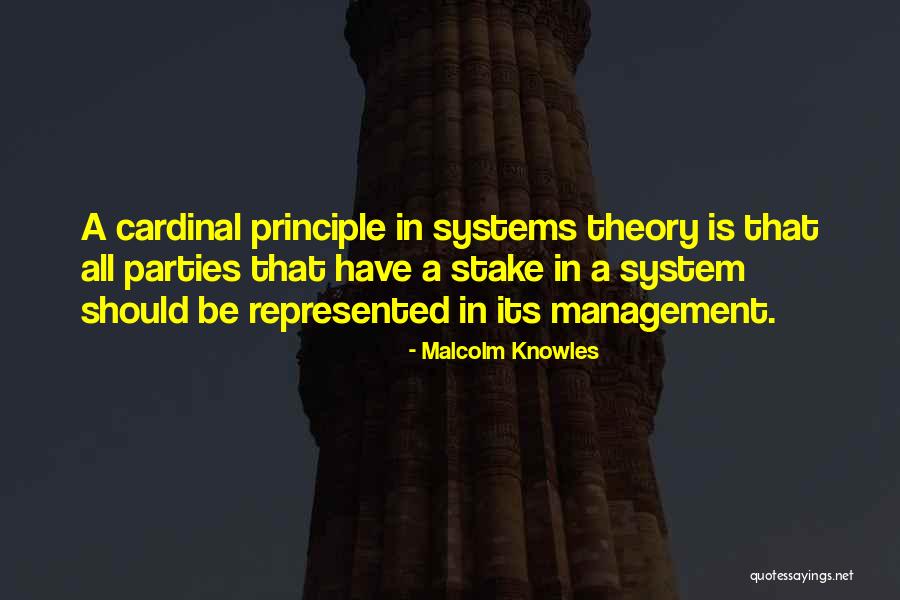 Systems Theory Quotes By Malcolm Knowles