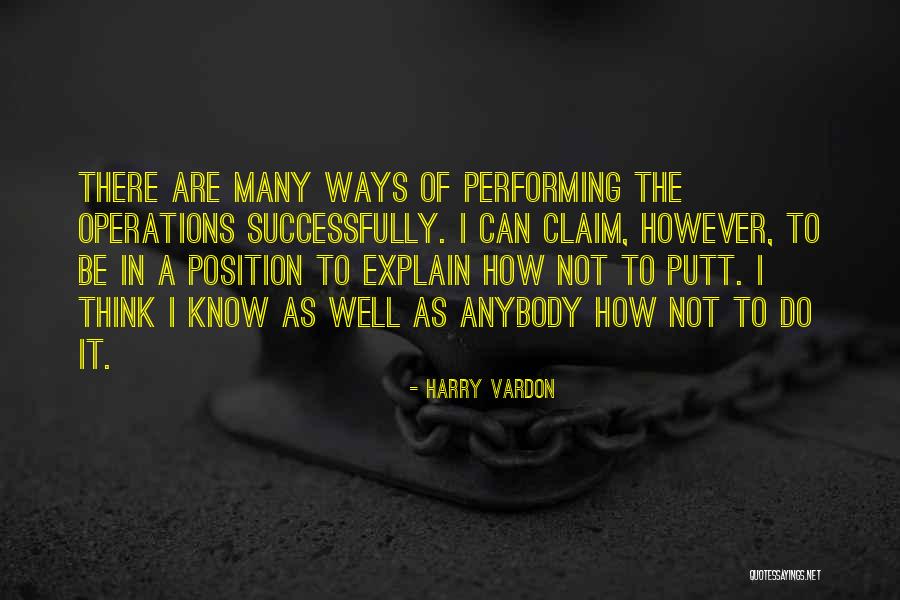 Sz Jbergyerek Dalsz Veg Quotes By Harry Vardon Sz Jbergyerek Dalsz Veg Quotes By Harry Vardon