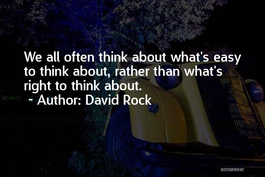 Szrapnel Quotes By David Rock