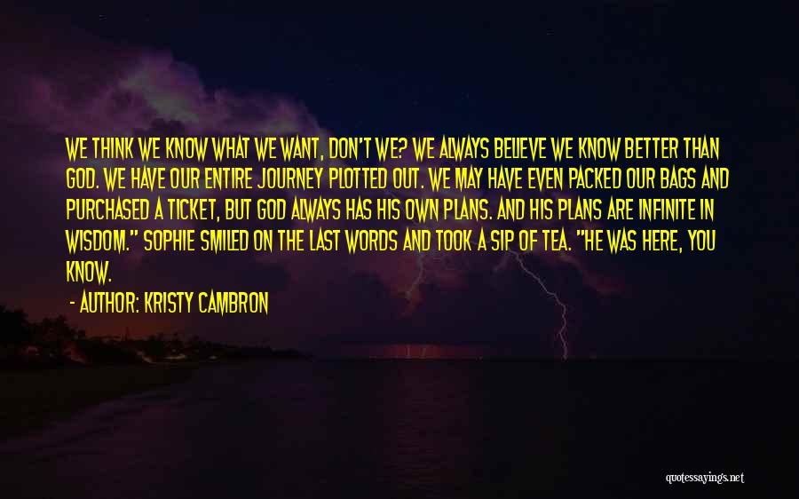 T Bags Quotes By Kristy Cambron
