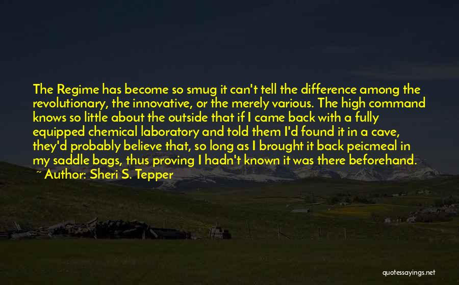 T Bags Quotes By Sheri S. Tepper