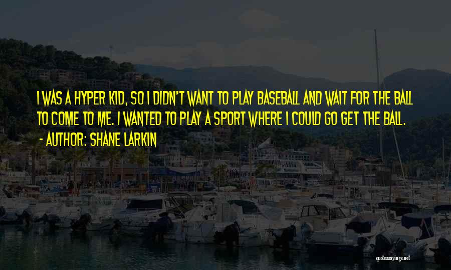 T Ball Baseball Quotes By Shane Larkin