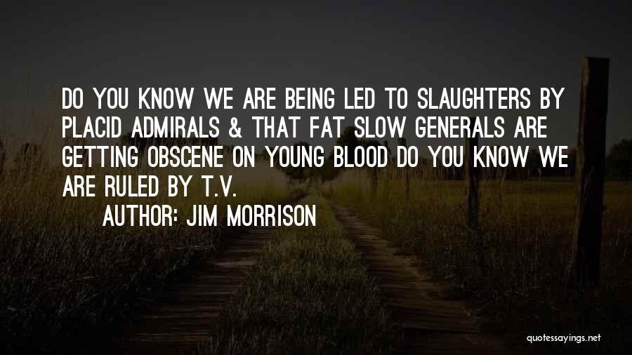 T.v Quotes By Jim Morrison