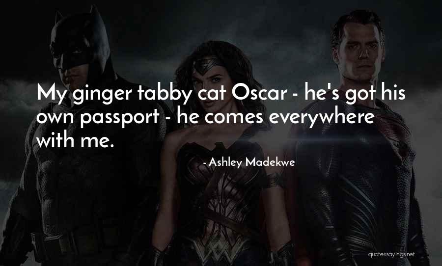 Tabby Cat Quotes By Ashley Madekwe