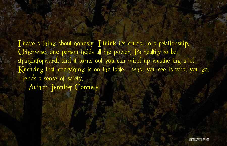 Table Turns Quotes By Jennifer Connelly