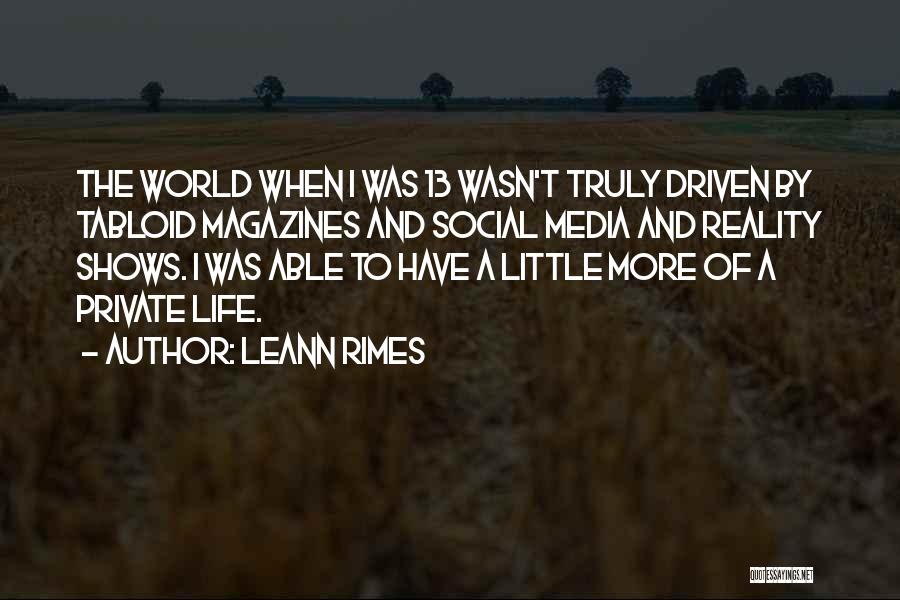 Tabloid Quotes By LeAnn Rimes