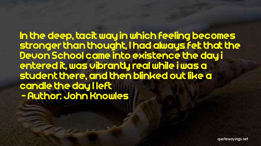 Tacit Quotes By John Knowles