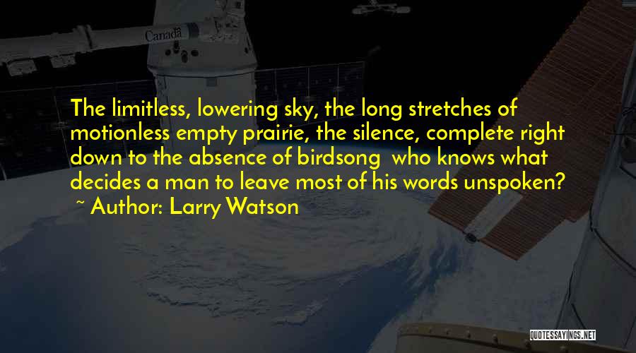 Taciturn Quotes By Larry Watson