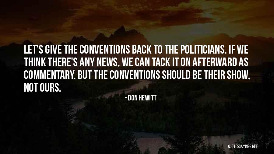 Tack Quotes By Don Hewitt Tack Quotes By Don Hewitt