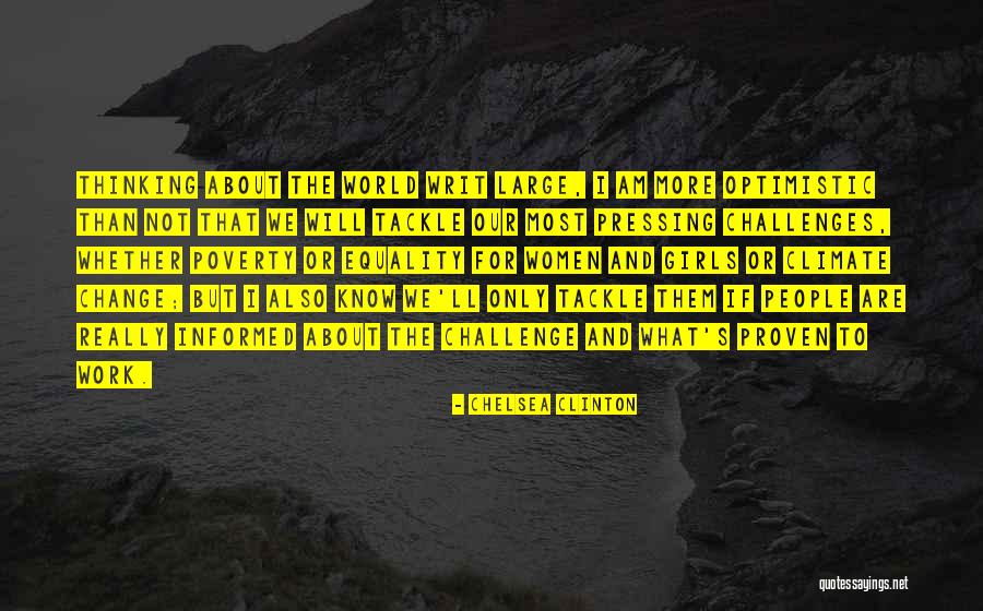 Tackle The World Quotes By Chelsea Clinton Tackle The World Quotes By Chelsea Clinton