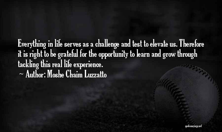 Tackling Life Quotes By Moshe Chaim Luzzatto