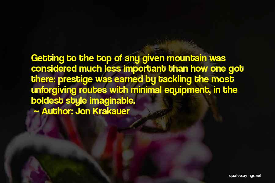 Tackling Quotes By Jon Krakauer