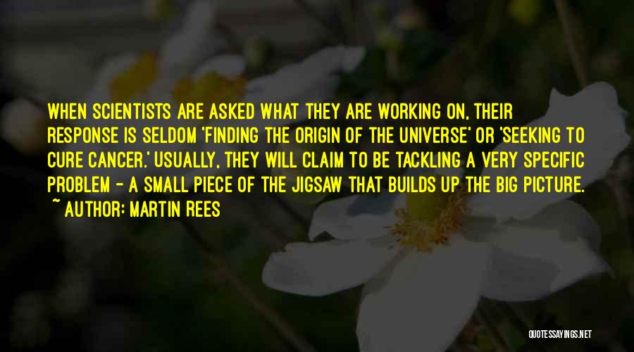 Tackling Quotes By Martin Rees