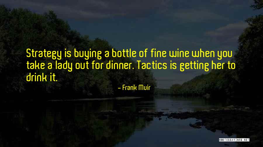 Tactics Vs Strategy Quotes By Frank Muir