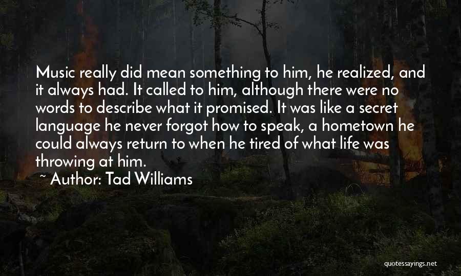 Tad Williams Quotes 1824633