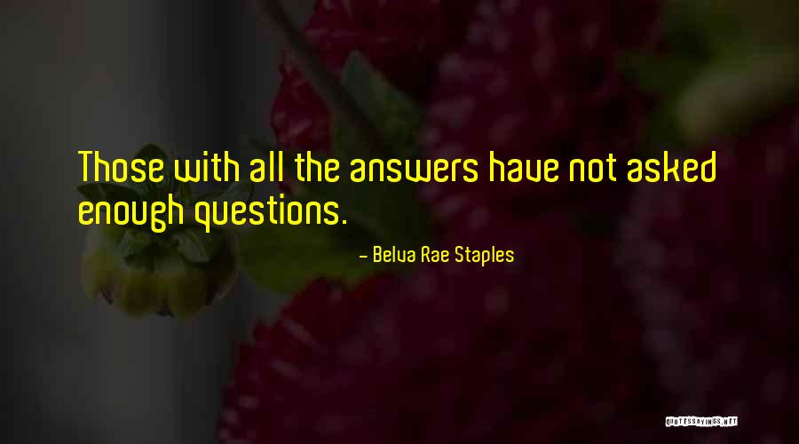 Taffer Tavern Quotes By Belva Rae Staples