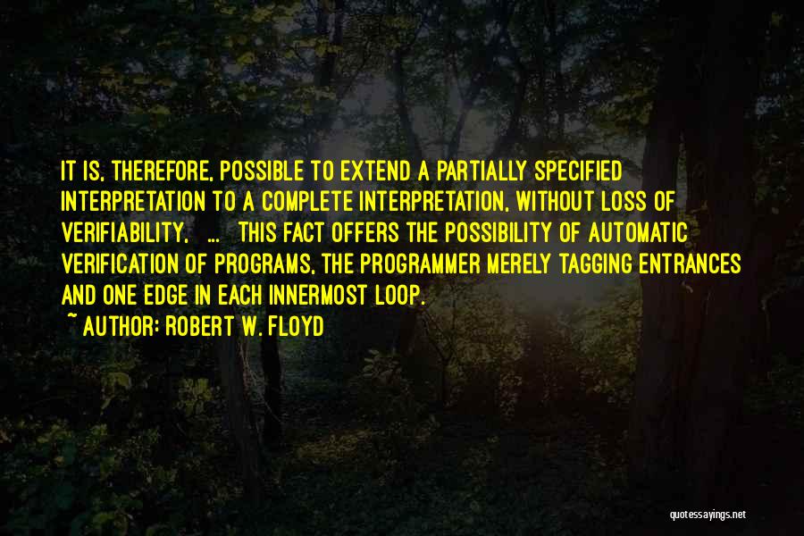 Tagging Quotes By Robert W. Floyd