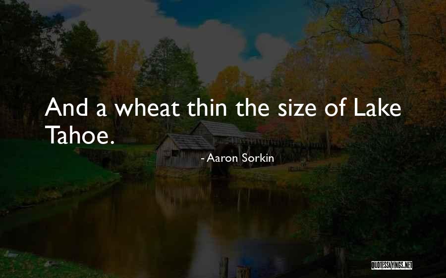 Tahoe Quotes By Aaron Sorkin Tahoe Quotes By Aaron Sorkin