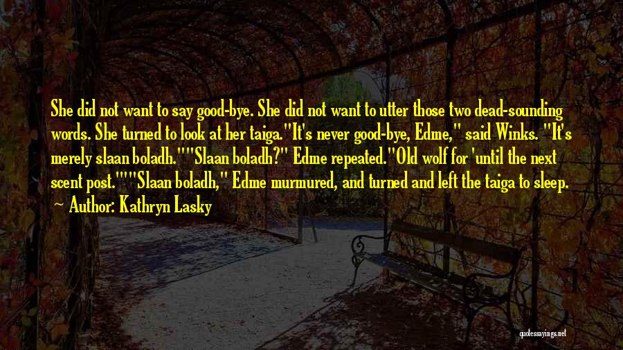 Taiga Quotes By Kathryn Lasky