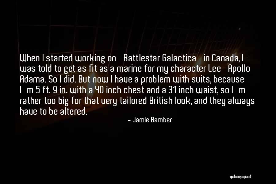 Tailored Suits Quotes By Jamie Bamber