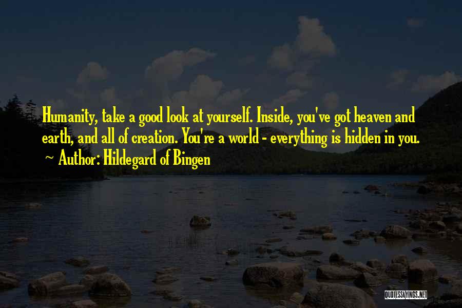 Take A Good Look At Yourself Quotes By Hildegard Of Bingen