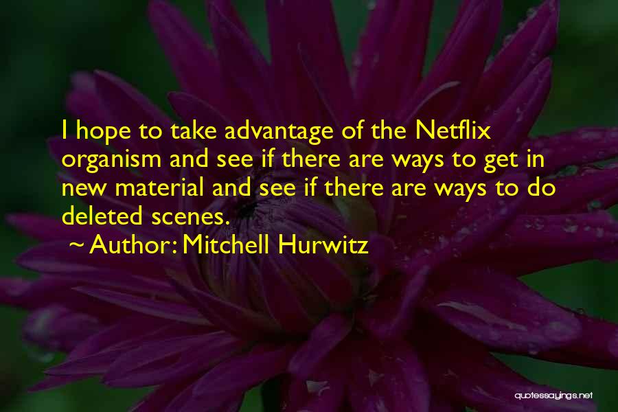 Take Advantage Quotes By Mitchell Hurwitz