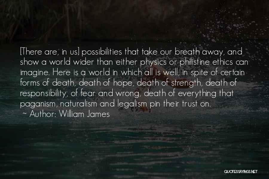Take Away Hope Quotes By William James