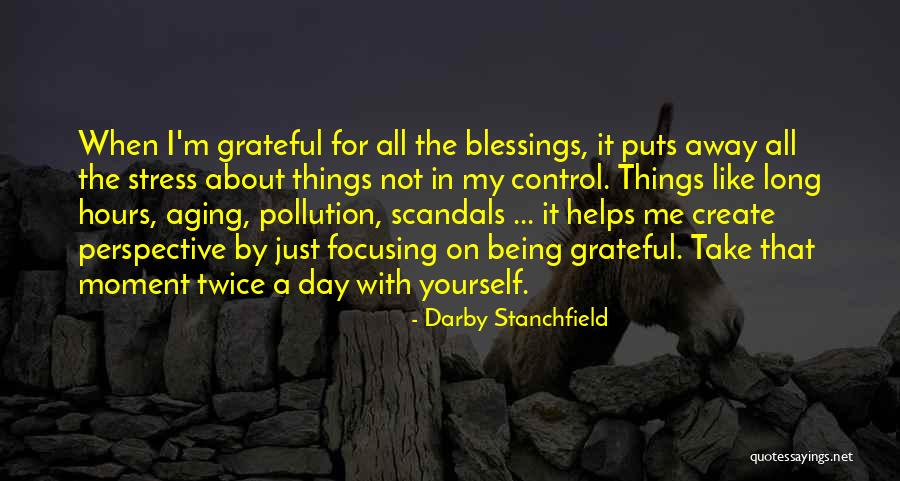 Take Away Stress Quotes By Darby Stanchfield