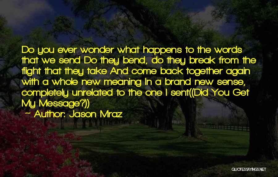 Take Back My Words Quotes By Jason Mraz