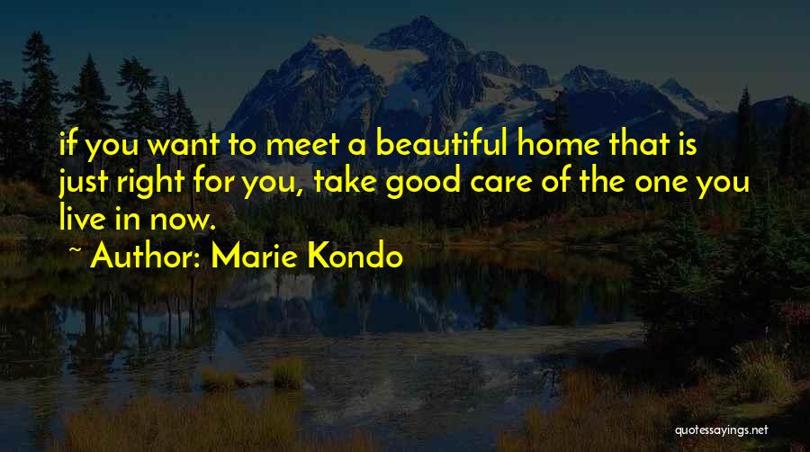 Take Care Of Home Quotes By Marie Kondo