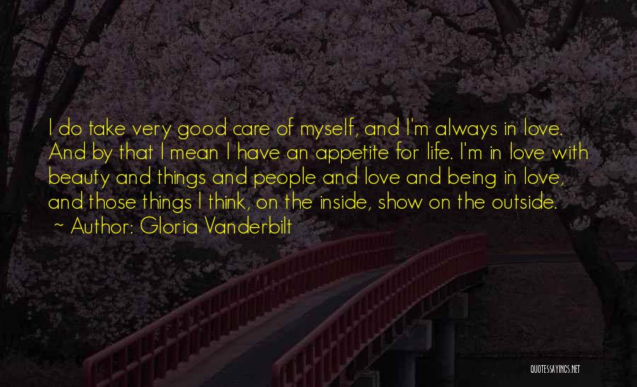 Take Care With Love Quotes By Gloria Vanderbilt